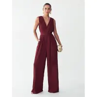BWLDR Jumpsuit 'ALINA' bordeaux