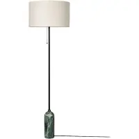 Gubi Golvlampa , Gravity, dimbara, Beige, Vardagsrum, Tyg / textil, Design