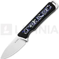 Kizer Cutlery Whiskey Jack 1108A6 Satin AEB-L, G10 &amp; Vortex Pattern Micarta, pocket knife, Azo design