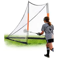 Vevor Lacrossemål, 1,8 x 1,8 m lacrossenät, bärbart lacrossemål med bärväska, glasfiberstång för trädgårdslacrosseträning, lättmonterat collegemål, perfekt för ungdoms- och vuxenträning