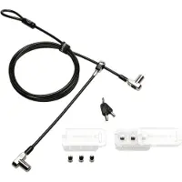Kensington Universal 3-in-1 Keyed Cable Lock - Twin Lockheads - Lås för säkerhetskabel - 1.8 m