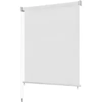 vidaXL Rullgardin utomhus 200x140 cm vit
