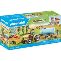 Playmobil Byggspel Med Traktor Släpvagn Och Vattentank