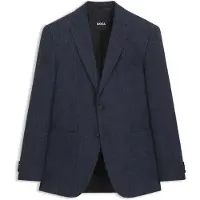 BOSS Regular-fit suit jacket in a patterned wool blend