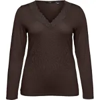 Vero moda T-shirt 'VMRosa' mörkbrun