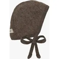 Huttelihut Hjälmmössa - Ullfleece - Brown Melerad - - 6-12 mån - Babyhjälm