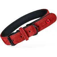 Zolux Obroza dla psa skórzana komfort 60 cm/25 mm kol. czerwony