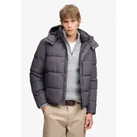 Superdry för män. M5012429A Grå huvtröja Premium (M), Casual, Återvunnen polyester