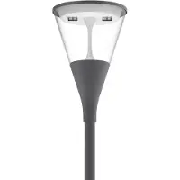 SOLAR PLUS Noa Park 18W 2550lm 3000K DALI DB 703(Antracit) C5 Symmetrisk KL.II IP65 IK09, inkl. ø60mm flange, 6 meter kabel