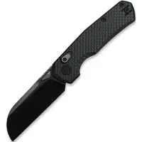 Kunwu Knives Compact Chad - DLC - Carbon Fiber fällkniv, svart