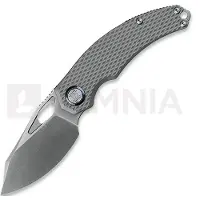 Kunwu Knives ComPadre - Satin - Titanium fällkniv, Diamond Texture