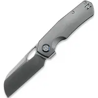 Kunwu Knives S-Tao II - Satin - Titanium fällkniv, Orange Peel Texture