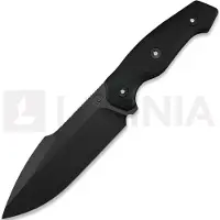 Kunwu Knives Stiffy G. - Teflon - Micarta kniv, svart