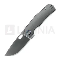 Kunwu Knives Tao III - Satin - Titanium fällkniv, Orange Peel Texture