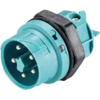 Wieland Electric 46.052.5053.6 Rundkontakt Kontakt hane inbyggd Totalt antal poler: 4 + PE Serie (rundkontakt): RST MINI 1 st