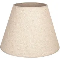 Duolla Lampskärm Cone, beige, höjd 30 cm, textil Cone , Creme / bärnsten, Textil / tyger / siden