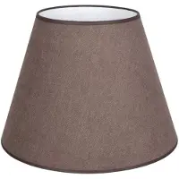 Duolla Lampskärm Cone, brun, höjd 30 cm, textil Cone , Brun / rost, Textil / tyger / siden