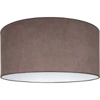 Duolla Lampskärm Roller, brun, Ø 50 cm, höjd 30 cm Roller , Brun / rost, Textil / tyger / siden