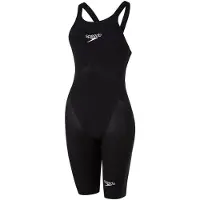 Speedo Badkläder med struktur för kvinnor/damer (Svart)