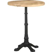 vidaXL Bistrobord Ø60x76 cm Rå mangoträ