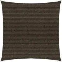 vidaXL Solsegel 160 g/m² brun 3x3 m HDPE