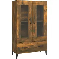 vidaXL Skåp, Rökfärgad Ek, 70X31X115 Cm, Träbaserat Material