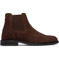 Tommy Hilfiger Suede Rubberised Flag Chelsea Boots