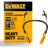DeWalt Jobsite Pro hörlurar nackbygel, USB-C, IPX6 trådlösa