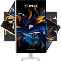 MSI PRO MAX 271UPXW12G bildskärm 26,5" 120 Hz QD-OLED, vit