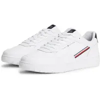 Tommy Hilfiger Låg sneaker 'Basket Corporate' marinblå / rubinröd / vit