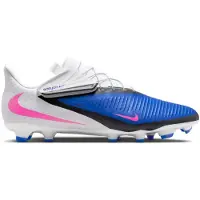 Nike Phantom 6 Academy Low Cut MG EasyOn Attack - Blå/Pink Blast/Vit - Multi Ground (MG), storlek 44