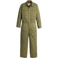 Levi's Dam Ikonisk Denim Kraglös Vid Ben Långärmad Overall (Olivgrön Natt)