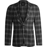 BOSS Herr Rutig Krage Blazer (Svart)