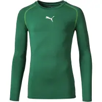 Puma Långärmad funktionströja i kontrastfärger för barn (Grön)