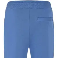 HUGO Joggingbyxor i fleece för män med logotyp och avslappnad passform (Medelblå)