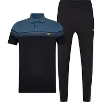 Lyle & Scott Herr Träningsdräkt Set (Paket om 2) (Ljus Marinblå)
