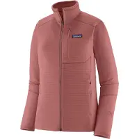 Patagonia - Fleece dam - W's R1 Jkt Moonrise Taupe för Unisex - Storlek XS - Lila