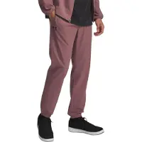 Under Armour Herr Vibe Avslappnad Passform Joggers (Mörkröd)