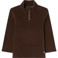 Isbjörn of Sweden Kids' & Teens' Cloud Half Zip Fleece Chocolate