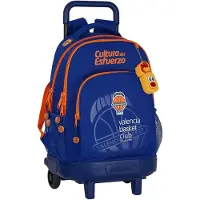 Safta Valencia Basket Stor Kompakt Trolley Avtagbar Ryggsäck Med Hjul 33l