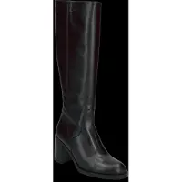 Wonders för kvinnor. I-9220_5716_5792 Skor i skinn med nitar 20 Svart (35), Hud, 5 till 8 cm, Zip, Casual, Klassisk