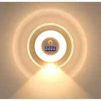 Mtp Products DMS-A2501 Smart vägglampa med klocka och rörelsesensor - vit