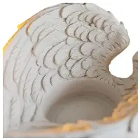 Semoic Angel Wing Ljusstake Nordics Style Ljusstake Ornament Bröllopsdekoration Romantiskt Vardagsrum (Inga Ljus)