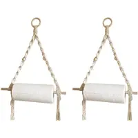ISTOVO 2X Nordic Wall Hanging Wooden Stick to Wear Bedroom Sitting Room Adornment to Braid By Hand Home Decor