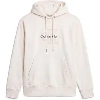 Calvin Klein Premium Terry Denim Logo Hoodie