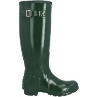 Hunter för kvinnor. FRW0002262 Original Tall 170th Anniversary gummistövlar gröna (42), Karta, Spänne, Casual, PVC