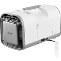 Vevor Bärbar Camping Luftkonditionering, 3000 BTU Tält AC-enhet, 530W Endast Kylning, Pekskärm och Fjärrkontroll, 24H Timer, 200 m³/h Luftflöde, Kompatibel med DC24V/AC, För Tält, Husbilar, Camping, U