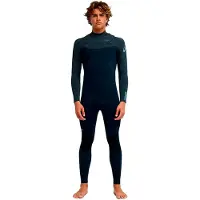 Quiksilver E Session 4/3 Mm Långärmad Neopren Våtdräkt Med Bröst Blixtlås