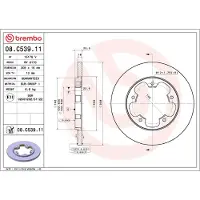 Brembo Bromsskiva 08C53911 bak, full, 1 Stycke