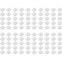 Typecat 100 St Liten Rund Genomskinlig Plast Myntkapslar LåDa 22Mm